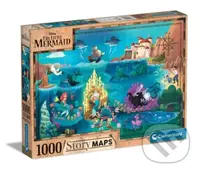 Disney Mapa Malá mořská víla - puzzle z kategorie Disney
