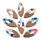 Resin and Walnut Pendants