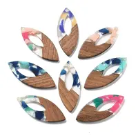 Resin and Walnut Pendants