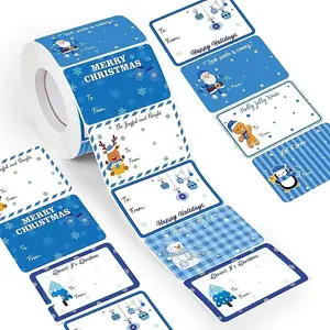 Christmas Theme Cartoon Paper Stickers