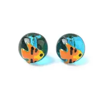 Ocean Theme Handmade Glass Enamel Beads