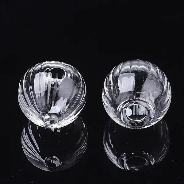 Handmade One Hole Blown Glass Globe Bottles