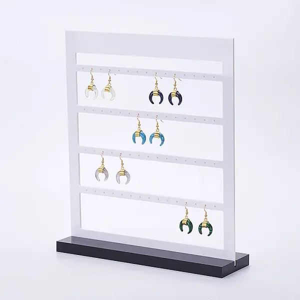 Acrylic Organic Glass Earrings Displays