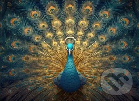 Dřevěné puzzle Páv A2 - puzzle z kategorie Zvířata