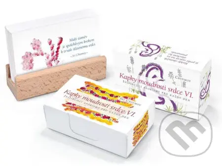 Kapky moudrosti srdce VI. (karty s dřevěným stojánkem)
