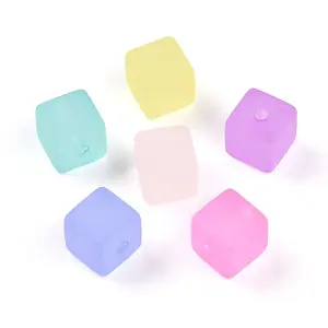 Frosted Transparent Acrylic Beads