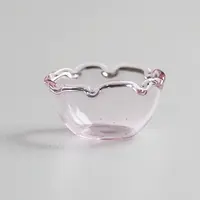 Flower Shape Transparent Miniature Glass Vase Bottles