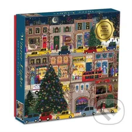 Winter Lights Foil Puzzle 500 Piece Puzzle - Galison - puzzle z kategorie Zdraví a životní styl