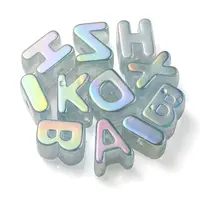 Opaque Rainbow Iridescent Acrylic Beads