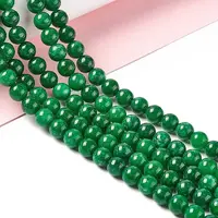 Natural White Jade Round Beads Strand