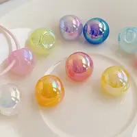 UV Plating Iridescent Acrylic Beads