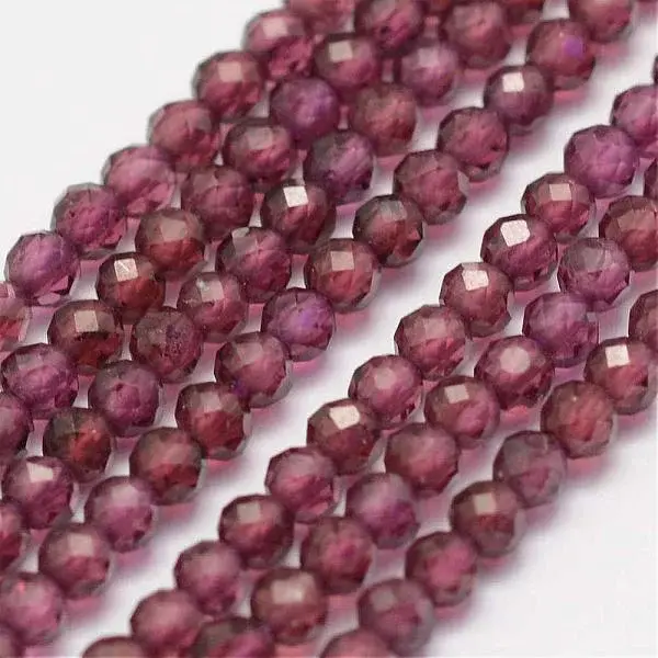 Natural Garnet Beads Strands