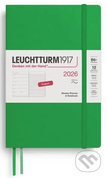 Weekly Planner & Notebook 2026 Paperback (B6+) Spring Leaf