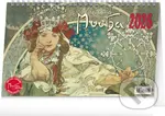 NOTIQUE Stolní kalendář Alfons Mucha 2026 (řádky) - Alfons Mucha (ilustrátor)