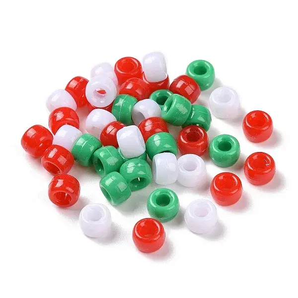 Christmas Theme Opaque Acrylic Beads