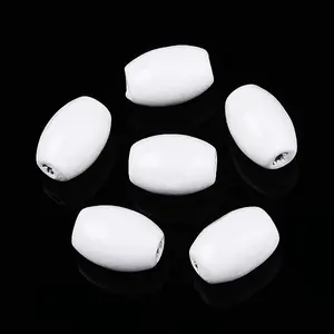 Spray Painted Schima Wood Beads