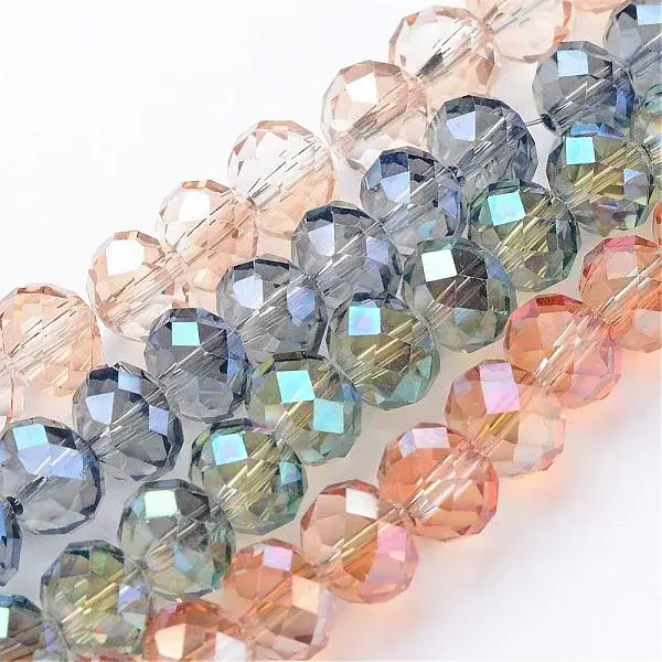 Electroplate Glass Beads Strands