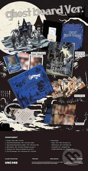 Close Your Eyes:  Snowy Summer / Ghost Board edition