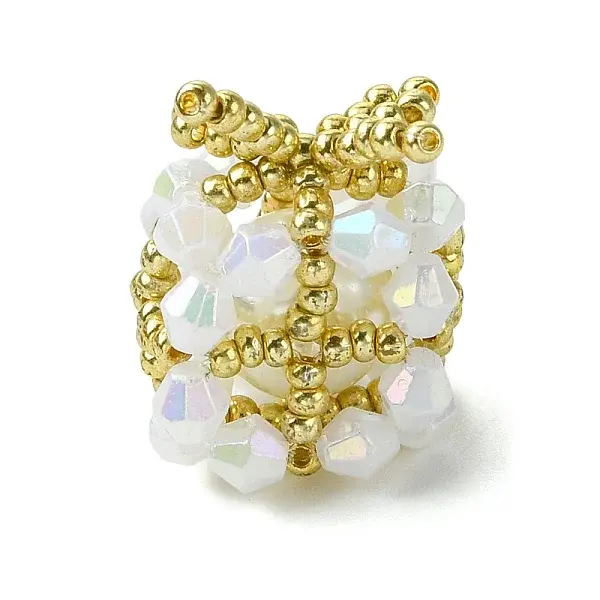 Christmas Seed Beads Beaded Charms