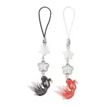 4Pcs 2 Styles Acrylic Fish Charm Mobile Straps