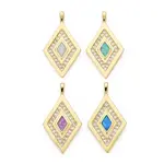 Brass Cubic Zirconia Pendants