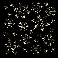 Snowflake Pattern Hotfix Rhinestones