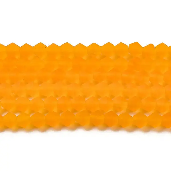 Imitate Austrian Crystal Frosted Glass Beads Strands