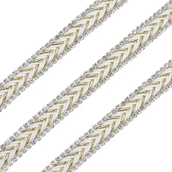 Hotfix with Two Rows Rhinestone