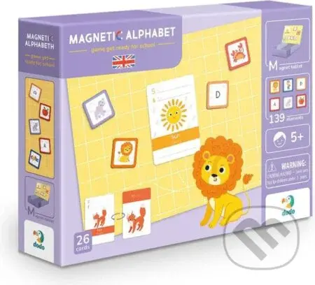 Anglická abeceda 139 dílků (Magnetická hra) - hra z kategorie Vzdělávací hry