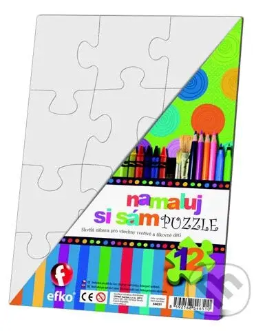 Namaluj si sám puzzle obdĺžnik - puzzle z kategorie Maxi dílky