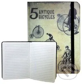 Zápisník s gumičkou 178x126 mm retro kola F