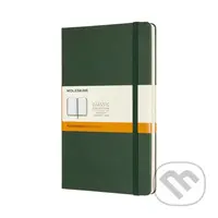 Moleskine - zelený zápisník (stredný, linajkovaný)