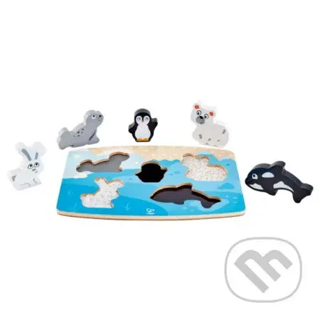 Hmatové puzzle Zvieratká zo severného pólu - puzzle z kategorie Naučné puzzle