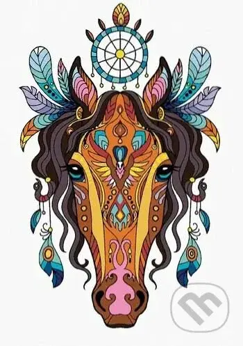 Malování podle čísel: Mandala kůň (40 x 50 cm)
