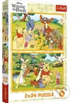 Puzzle Medvídek Pú - Den v zahradě (2x24 dílků) - puzzle z kategorie 15 - 60 dílků