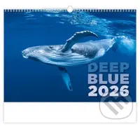 Nástěnný kalendář Deep Blue 2026 (univerzální kalendárium)