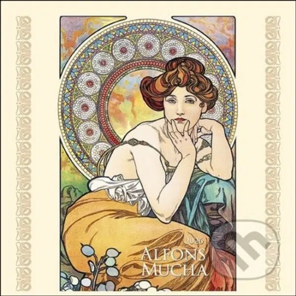 Nástěnný kalendář Alfons Mucha 2026