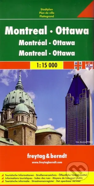 Montreal, Ottawa 1:15 000 (Mapa mesta)