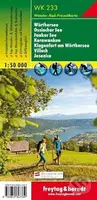 WK 233 Wörthersee, Ossiacher See, Faaker See, Karawanken, Klagenfurt am Wörthersee, Villach, Jesenice, Wanderkarte 1:50.000/mapa