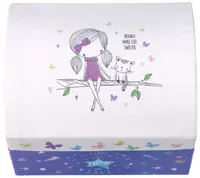 Hracia skrinka s tancujúcou baletkou Adam Toys, fialová