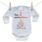Boodyy Body s dlhým rukávom Naše 2. spoločné Vianoce 86 (12-18 mesiacov)