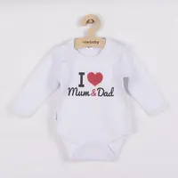 Body s potlačou I Love Mum and Dad, vel. 80 (9-12m)