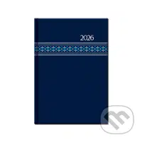 Týždenný diár FOLK 2026 (modrý) (12-mesačný, A5, stĺpcový)