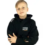 R-spekt dětská mikina s kapucí fishing edition black - 5/6 yrs