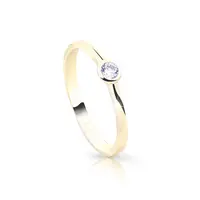 Cutie Jewellery Jemný zlatý třpytivý prsten Z8006-10-X-1 58 mm
