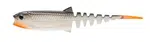 Savage gear gumová nástraha cannibal minnow v-tail white black - 8 cm 3,4 g