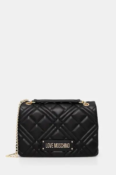 Kabelka Love Moschino černá barva, JC4153PP0MLA0000