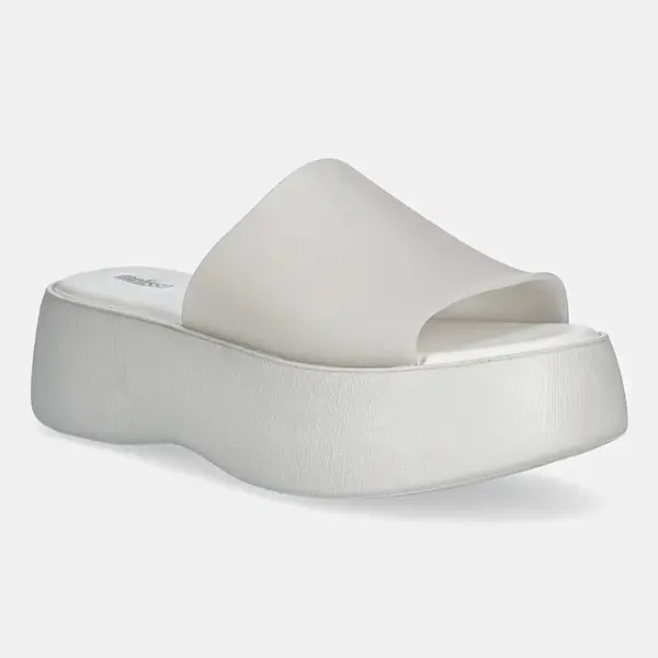 Pantofle Melissa MELISSA BECKY AD dámské, šedá barva, na platformě, M 32818
