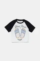 Dětské bavlněné tričko Guess