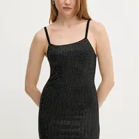 Šaty Guess KHLOE černá barva, mini, přiléhavé, W5GK45 Z3MN2